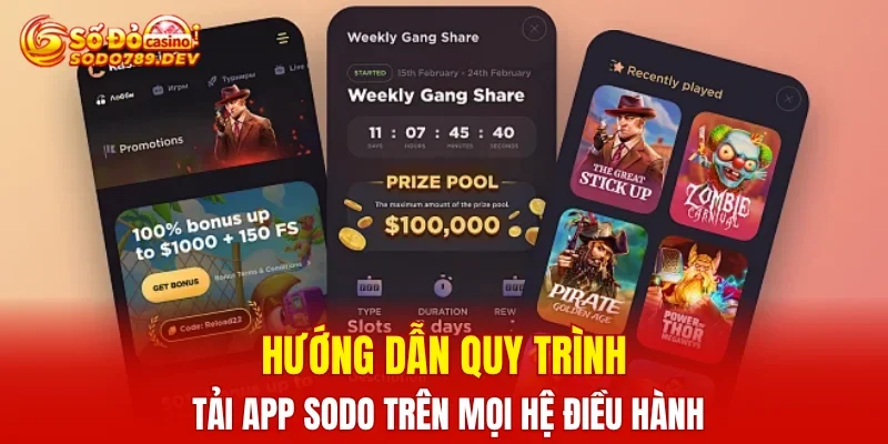 Hướng dẫn quy trình tải app SODO mọi hệ điều hành